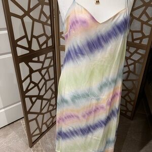 Black Tape Multicolor Tie-Dye Dress